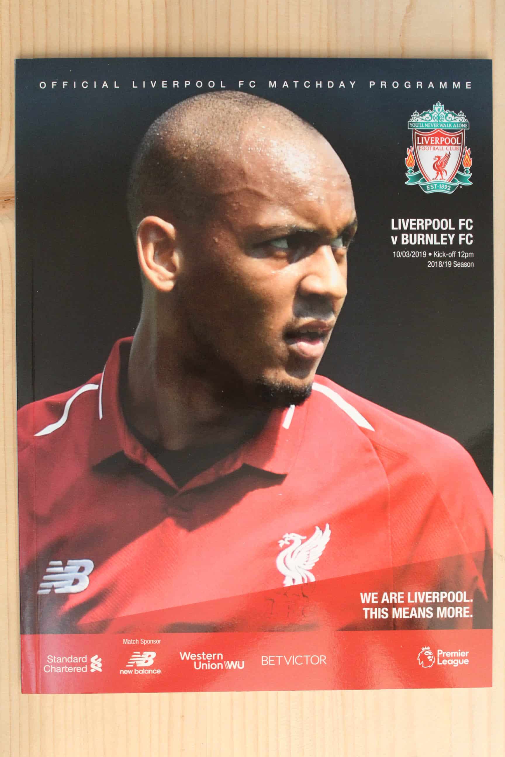 Liverpool FC v Burnley FC